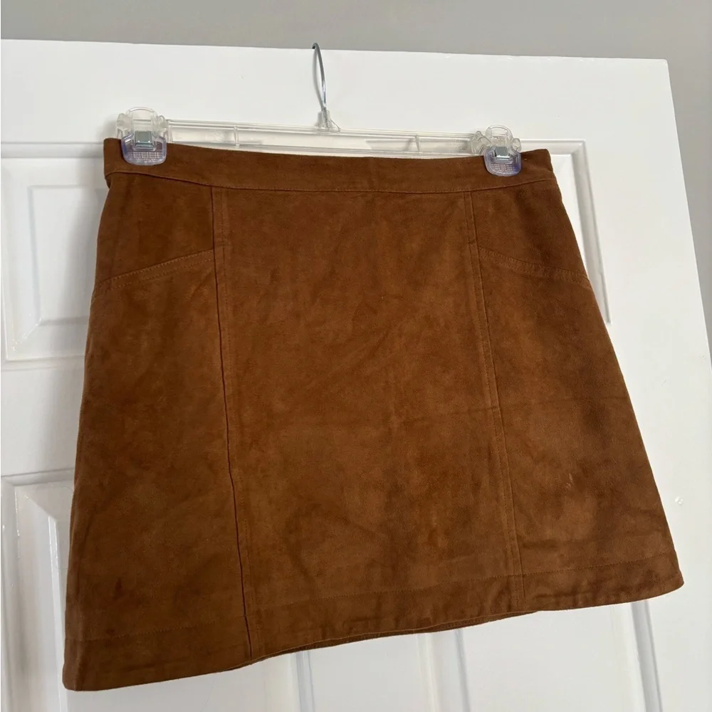 Abercrombie & Fitch Faux Suede Mini Skirt - Size 6